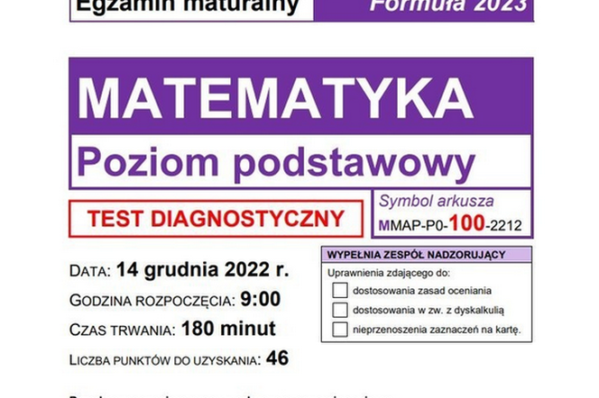 Próbna matura 2023 matematyka 