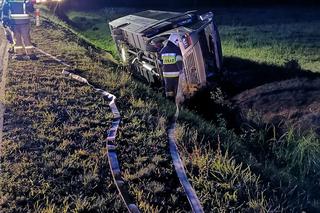 Siedem osób poszkodowanych w wypadku autobusu niedaleko Poznania