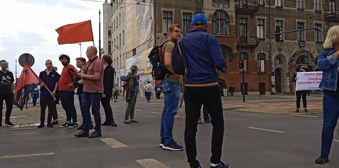 Strajk MOPS Łódź 8.07