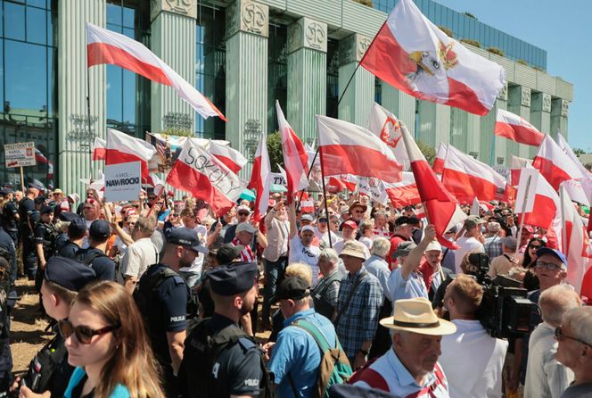 Protesty pod Sądem Najwyższym