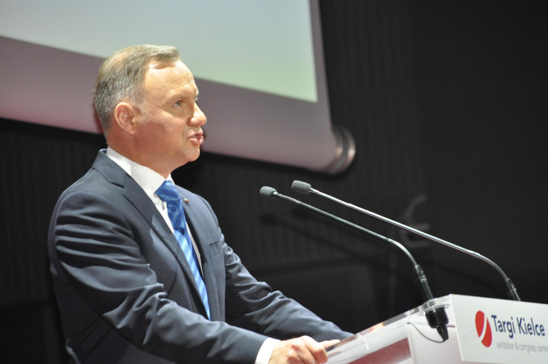 Prezydent Andrzej Duda otworzył 31. Międzynarodowy Salon Przemysłu Obronnego w Targach Kielce