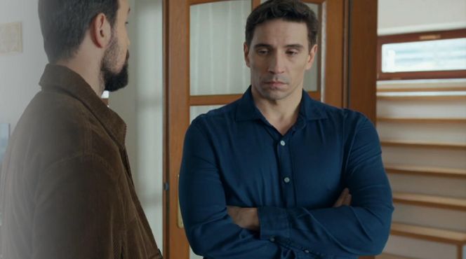 Barwy szczęścia, odcinek 3179. Marcin Kodur (Oskar Stoczyński), Tomasz (Jakub Sokołowski) 