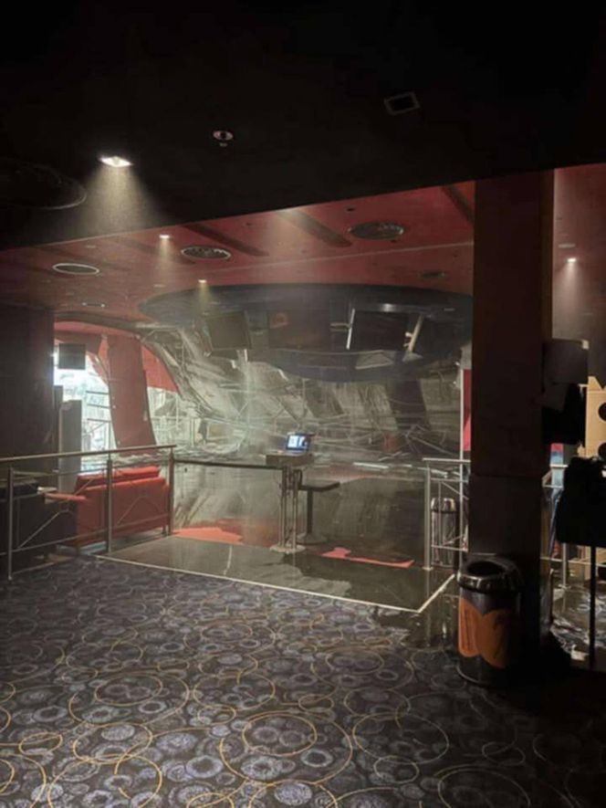 1400 osób ewakuowane po zarwaniu się sufitu w Cinema City