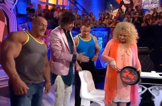 Burneika i Pudzianowski dali prezent Gessler