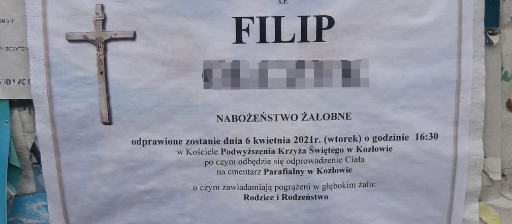 Pogrzeb zamordowanego Filipa O. Z KozŁowa