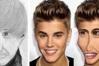 Gwiazdy przerobione na obraz najgorszych fan artów Rihanny, Justina Biebera i innych
