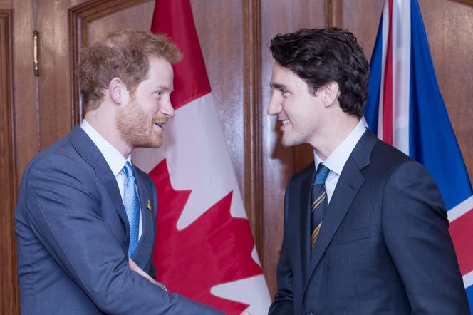 Książę Harry i Justin Trudeau 