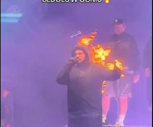 Bedoes płoną na scenie. Nagrania z koncertu mrożą krew w żyłach