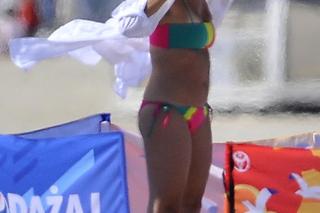 Marta Manowska na plaży w Juracie