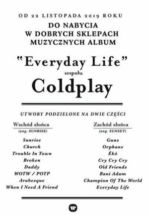 Coldplay - płyta Everyday Life