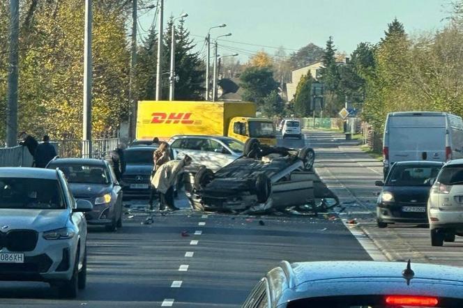 Wypadek na ul. Gościnnej w Częstochowie 