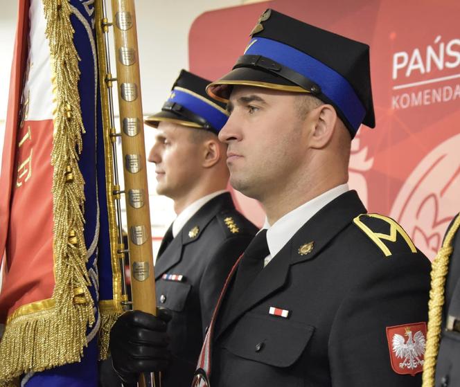 Wręczono odznaki Świętego Floriana i innne medale strażakom. Wśród zasłużonych wójt Gminy Iława