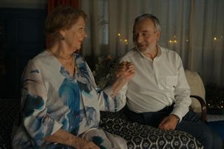 Barwy szczęścia, odcinek 3120. Józefina (Elżbieta Jarosik), Andrzej (Leon Charewicz)