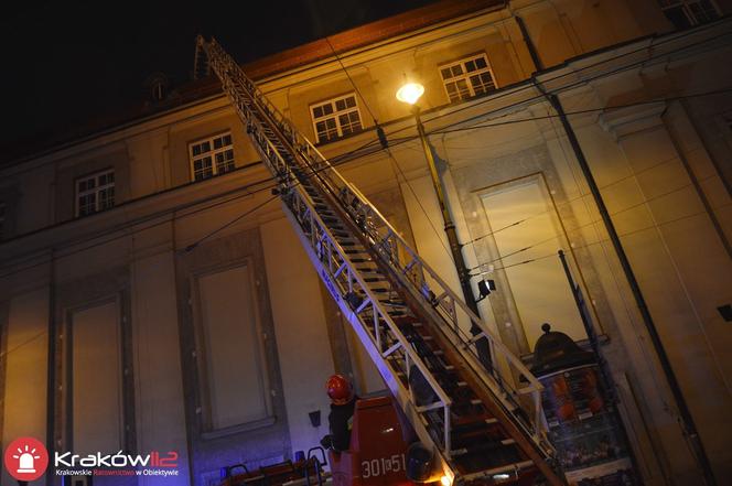 Groźny pożar w budynku Filharmonii Krakowskiej