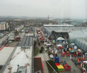 Widok na Targi Kielce i okolice z wieży Sigma