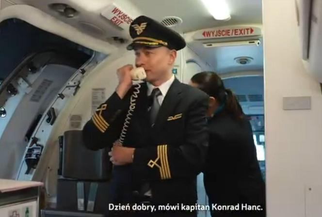 Niesamowite, co zrobił kapitan samolotu LOT do Krakowa. Nic bardziej poruszającego nie zobaczycie!