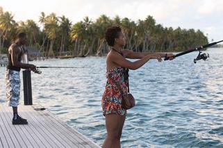 Dwight Howard łowi ryby na Bora Bora