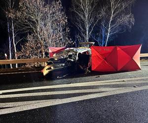 Tragiczny wypadek na DK 91 w Nowych Marzach. Nie żyje kierowca, drugi w szpitalu