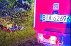 Kierowca seata nie żyje. Auto roztrzaskało się na drzewie. Tragiczny wypadek na DK 65