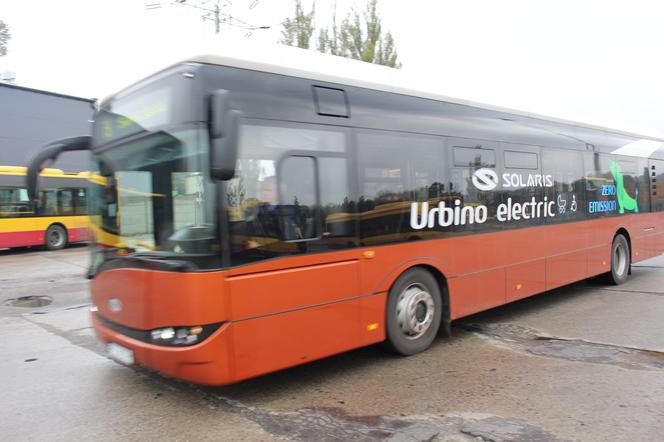 Elektryczny autobus Solaris Urbino na ulicach Łodzi