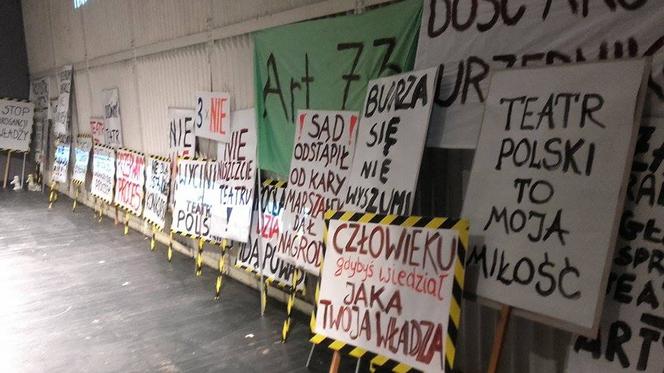 Protest w Teatrze Polskim