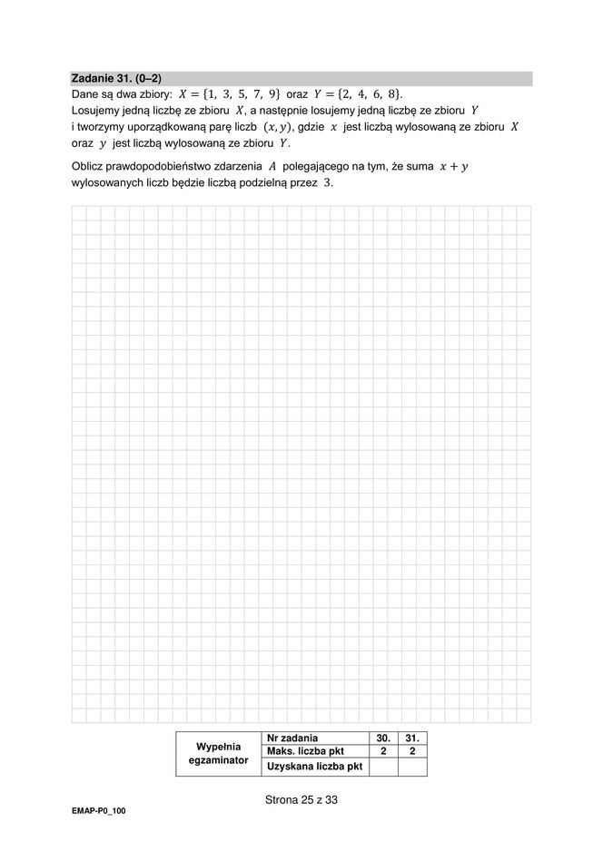 Matura 2025 - matematyka