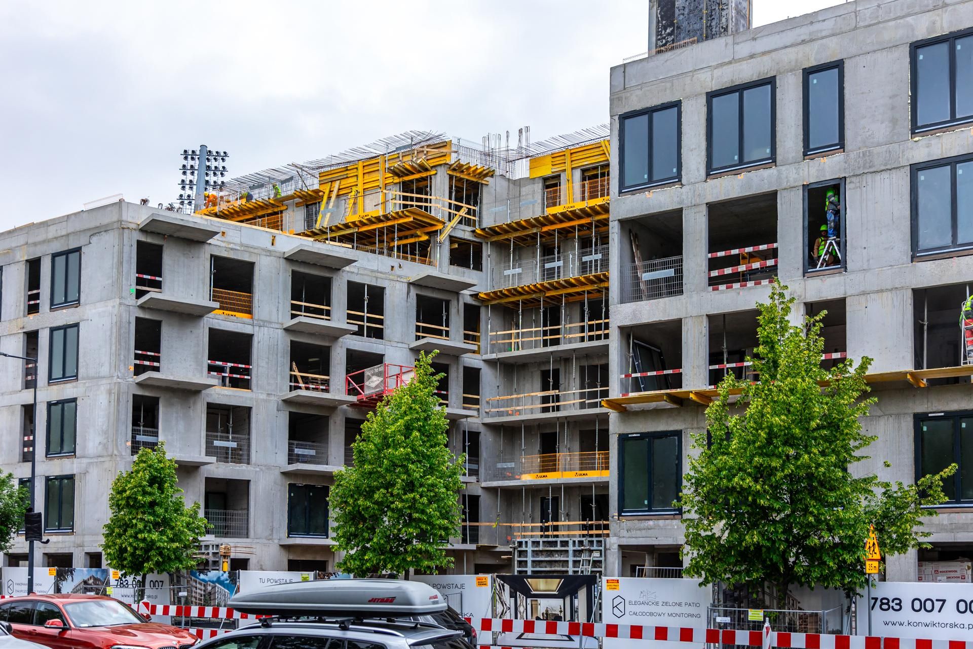 Konwiktorska Residence w Warszawie w trakcie budowy