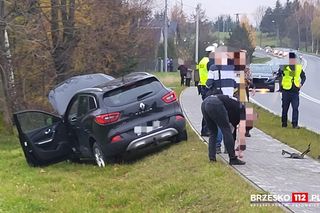 Groźny wypadek na DK 75 w Gnojniku. Motocyklista zderzył się z osobówką