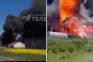 Kolejne ogromne pożary w Rosji. Spłonął obóz wojskowy i magazyny paliw [WIDEO]