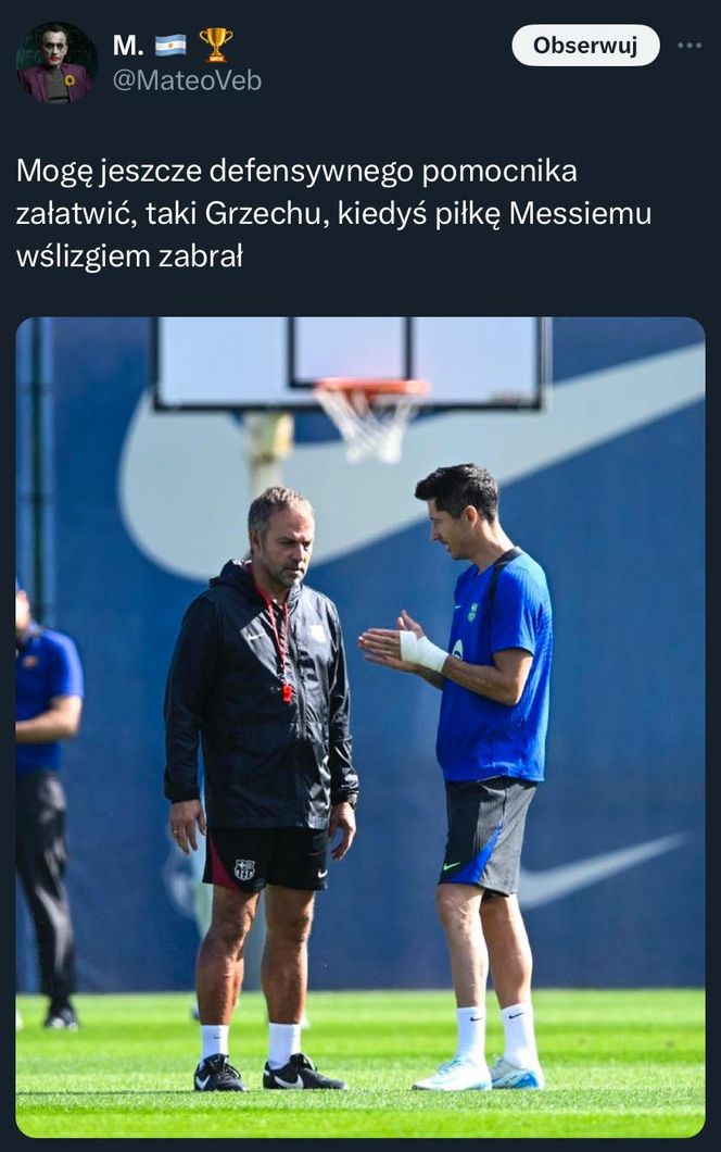 Wojciech Szczęsny w Barcelonie MEMY