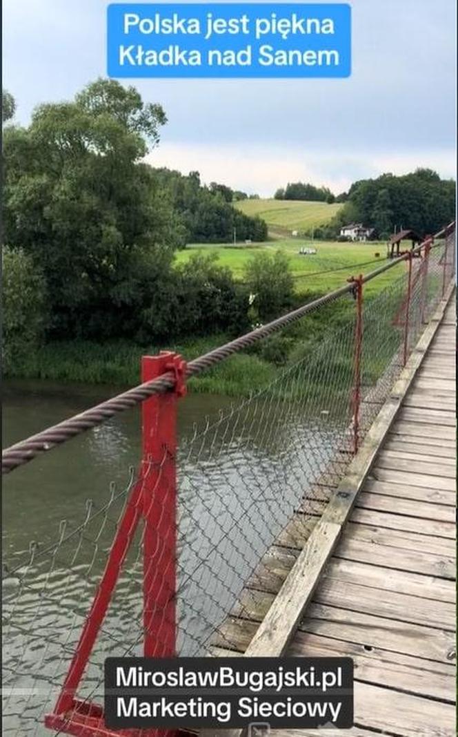 Kładka na Sanie w Warze