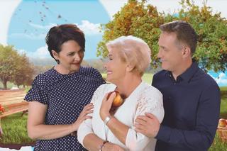 Nowa czołówka M jak miłość. Barbara (Teresa Lipowska), Marysia (Małgorzata Pieńkowska), Artur (Robert Moskwa)