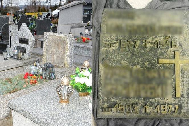 Nowy Sącz. Hieny cmentarne nie oszczędziły tablicy nagrobnej. Skandaliczna kradzież na cmentarzu