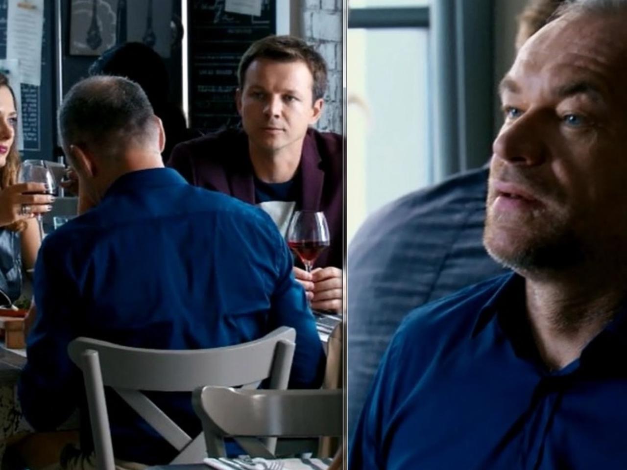 Przyjaciółki 6 sezon odc. 68. Zuza (Anita Sokołowska), Jerzy (Mariusz Bonaszewski), Wojtek (Lesław Żurek)