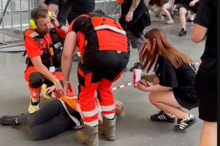 Dantejskie sceny na PGE Narodowym.