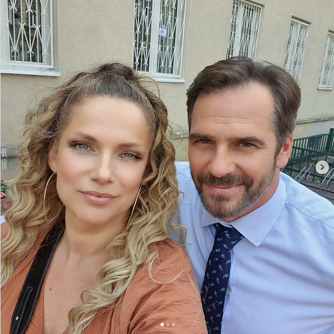Przyjaciółki. Patrycja (Joanna Liszowska), Wiktor (Paweł Deląg)