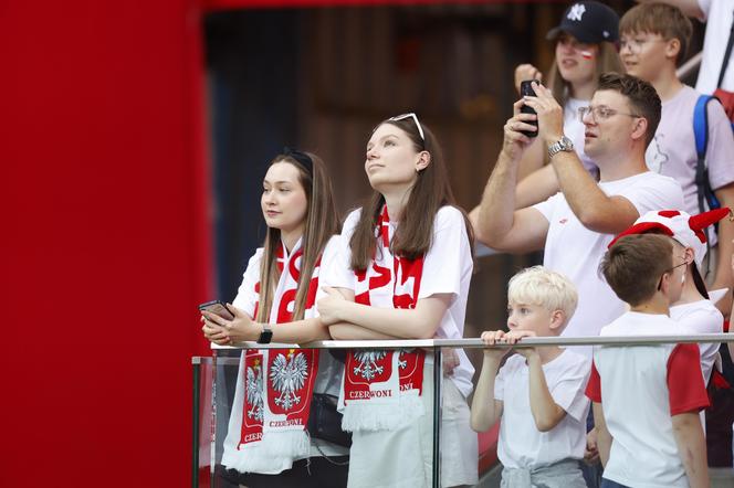 Kibice na meczu Polska - Ukraina w Warszawie