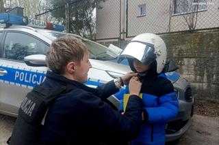 Jastrzębie-Zdrój: Kacperek marzy o byciu policjantem. Na komendzie czuje się jak w domu