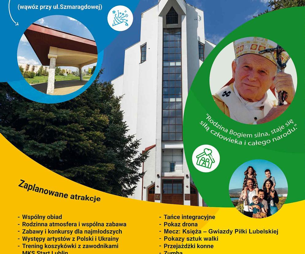 Sanktuarium Świętej Rodziny zaprasza na Papieski Festyn Rodzinny