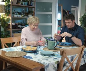 M jak miłość odc. 1863. Marcin (Mikołaj Roznerski), Barbara (Teresa Lipowska)