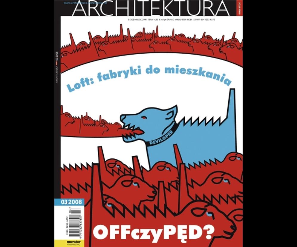 Okładka Miesięcznik Architektura 03/2008