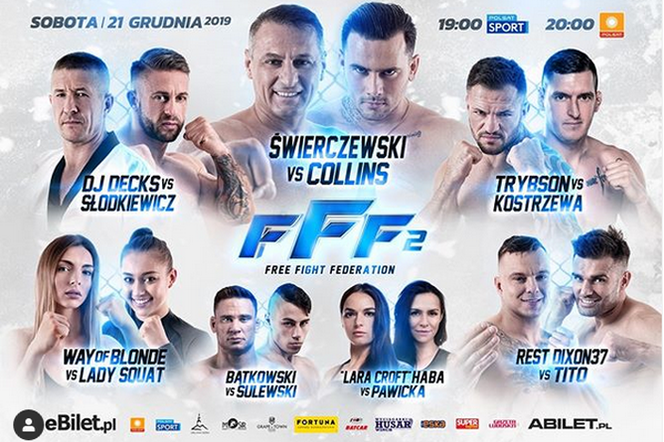 FFF 2: Piotr Świerczewski wygrywa w debiucie w MMA! Festiwal nokautów w Zielonej Górze
