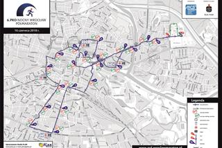 Nocny Wrocław Półmaraton. Którędy pobiegną maratończycy? [TRASA, MAPA, UTRUDNIENIA W RUCHU, ZMIANY W KOMUNIKACJI MIEJSKIEJ, AUDIO]