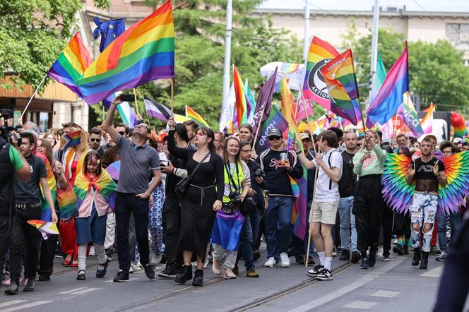 Minister ds. równości Katarzyna Kotula na Marszu Równości w Łodzi,