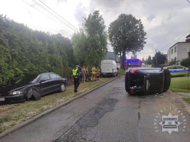 Kolizja na ul. Traugutta w Zbrosławicach