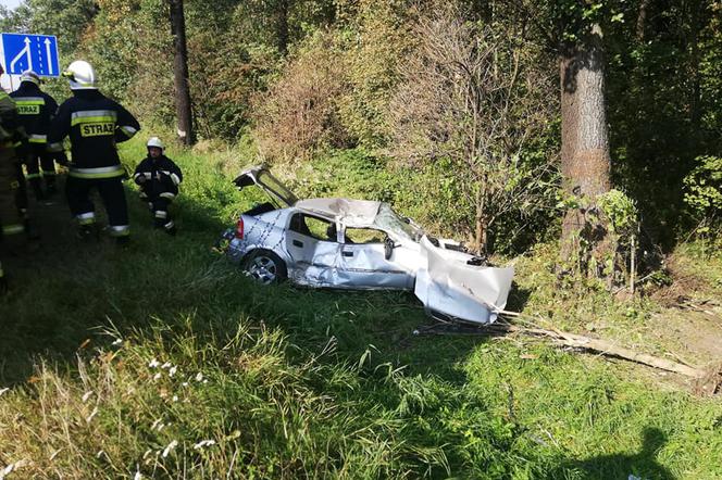 Koszmarny wypadek pod Łodzią. Kierowca stracił przytomność