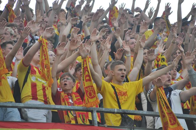 Korona Kielce - Ruch Chorzów. Zdjęcia kibiców na Suzuki Arenie