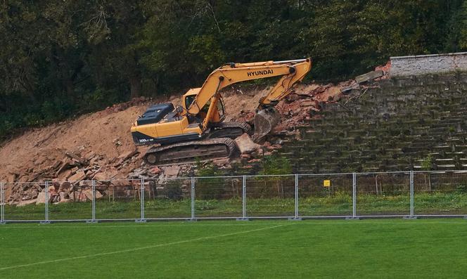 Rozbiórka stadionu KS Lublinianka [ZDJĘCIA]