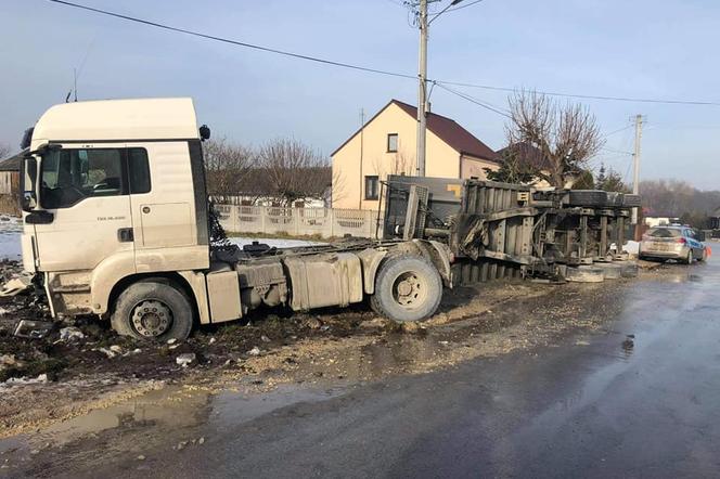 Region: Kolejny wypadek z udziałem ciężarówki w okolicy