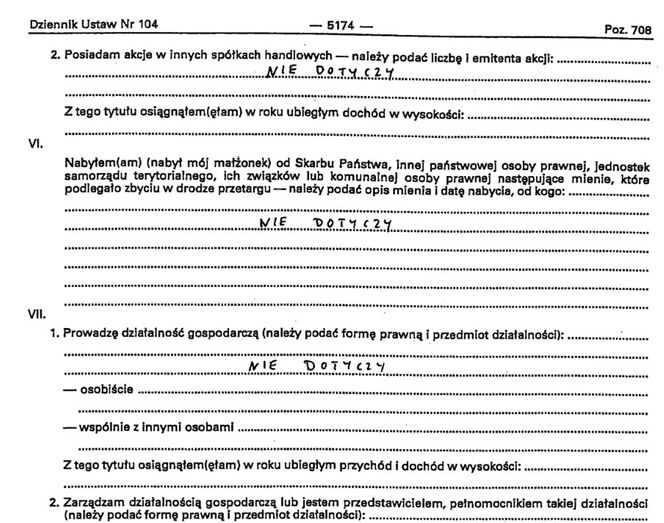 oświadczenie majątkowe europosła Mariusza Kamińskiego